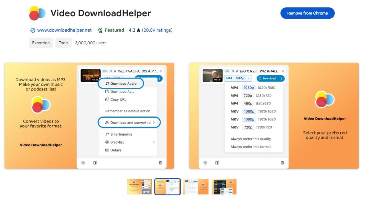 Video DownloadHelper erothots downloader extension