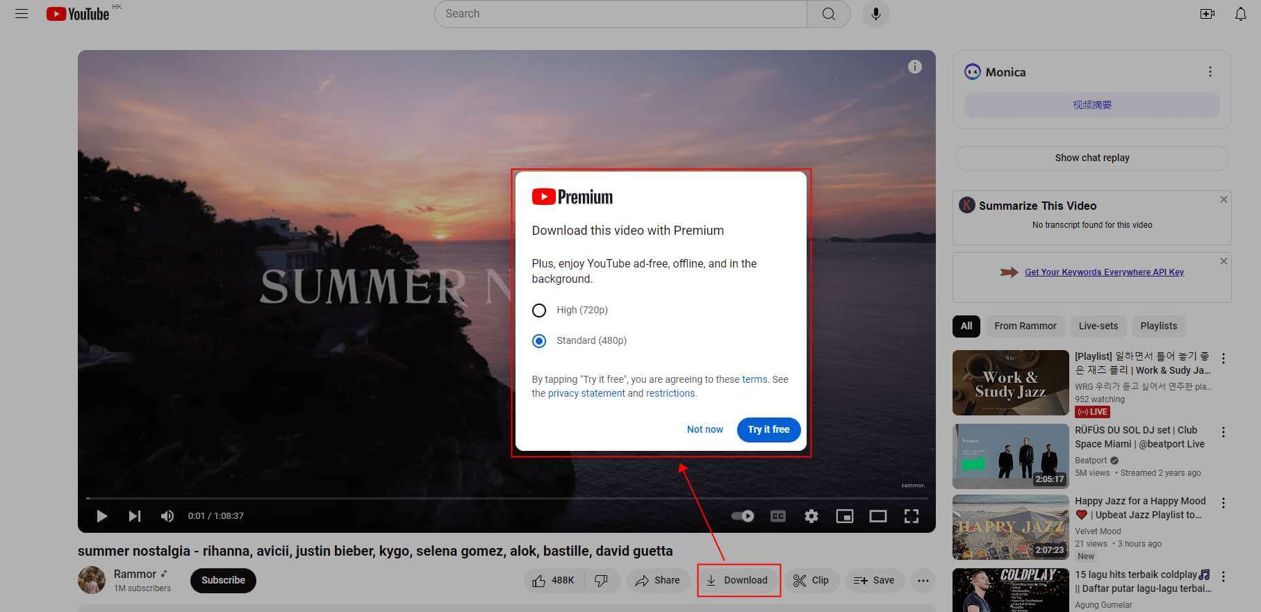 download videos with youtube premium directly