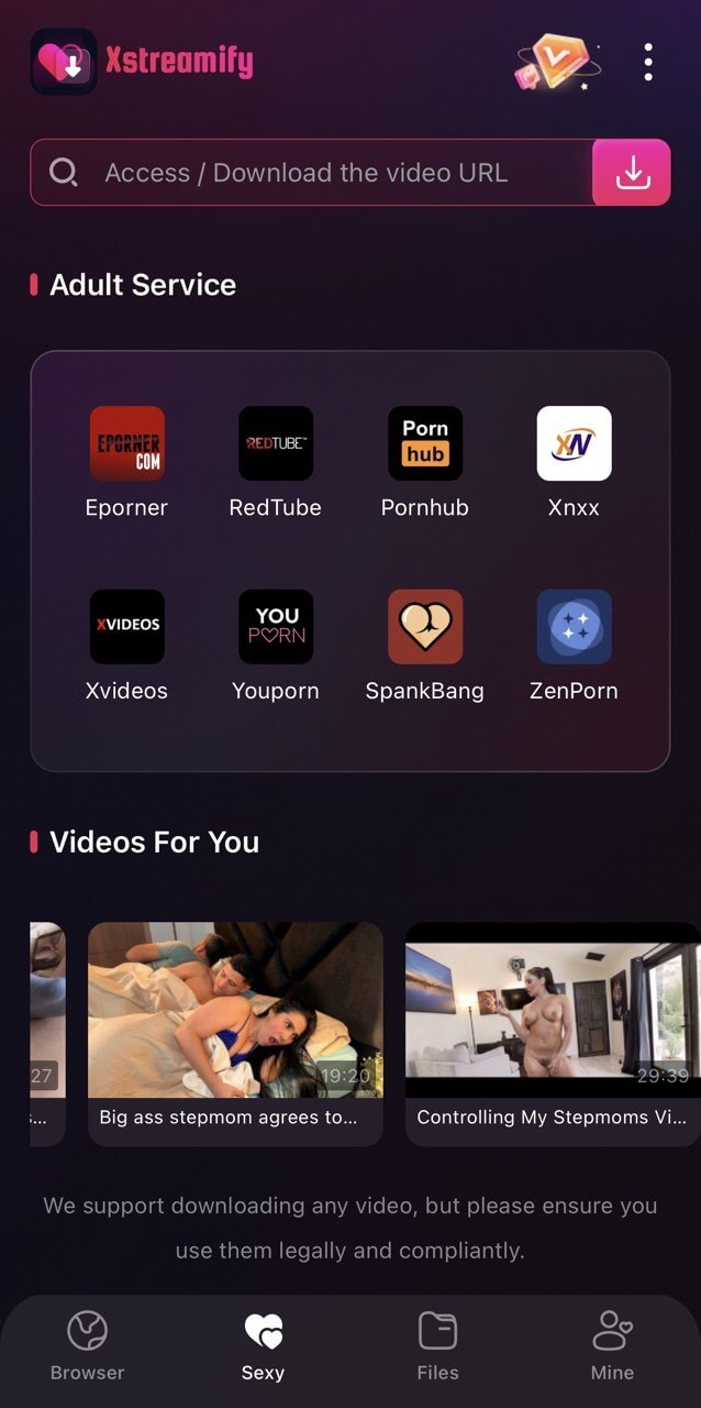 porn video download with xstreamify