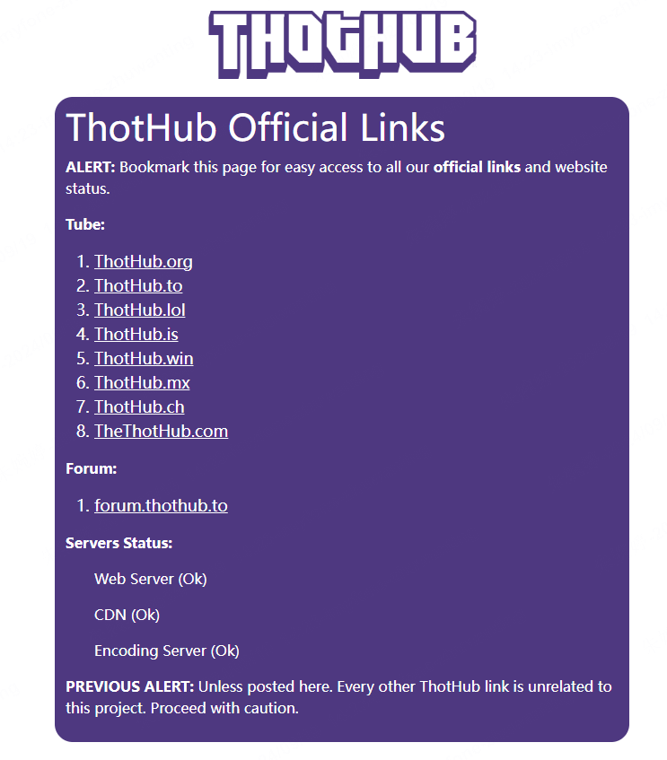 thothub official address