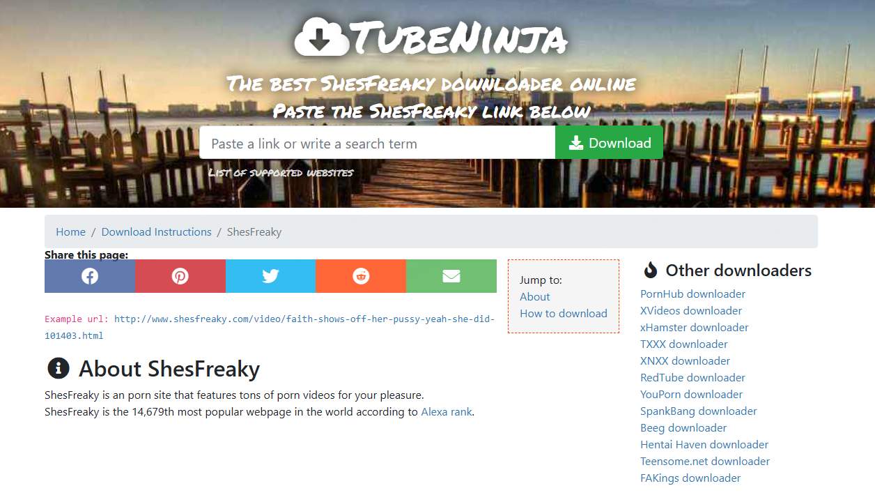 tubeninja shesfreaky downloader online